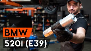 How to change fuel filter BMW 520i (E39) [TUTORIAL AUTODOC]