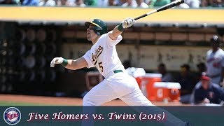Oakland A's Offensive Outbursts Episode 17 - Home Run Cycle vs. Twins (2015)