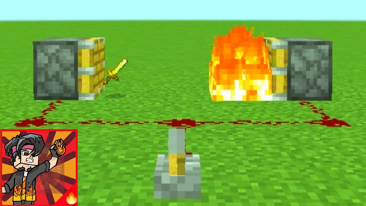 HOW TO MAKE A FIRE SWORD IN MINECRAFT (NO MODS) - YouTube