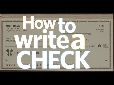 How to Write a Check