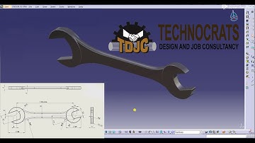 CATIA V5 | PART DESIGN MODEL | TUTORIAL 1 | SPANNER