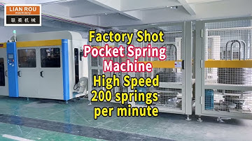 Pocket Spring Machine high speed |  Pocket Spring Production Line | Spring Manufacturing #industrial