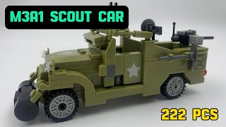 LEGO Military - M3A1 Scout Car - ZDEL Blocks (Unofficial LEGO Speed Build)