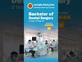 Join our Bachelor of Dental Surgery program
