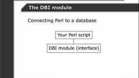 Perl Tutorials -Part 95- Perl and databases