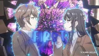 BUNNY GIRL SENPAI | LAST FIRST KISS TYPOGRAPHY AMV