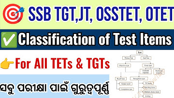 Classification of Test items|Assessment & Evaluation|class-29| SSB TGT, OTET, OSSTET,JT|Vidya Alaya