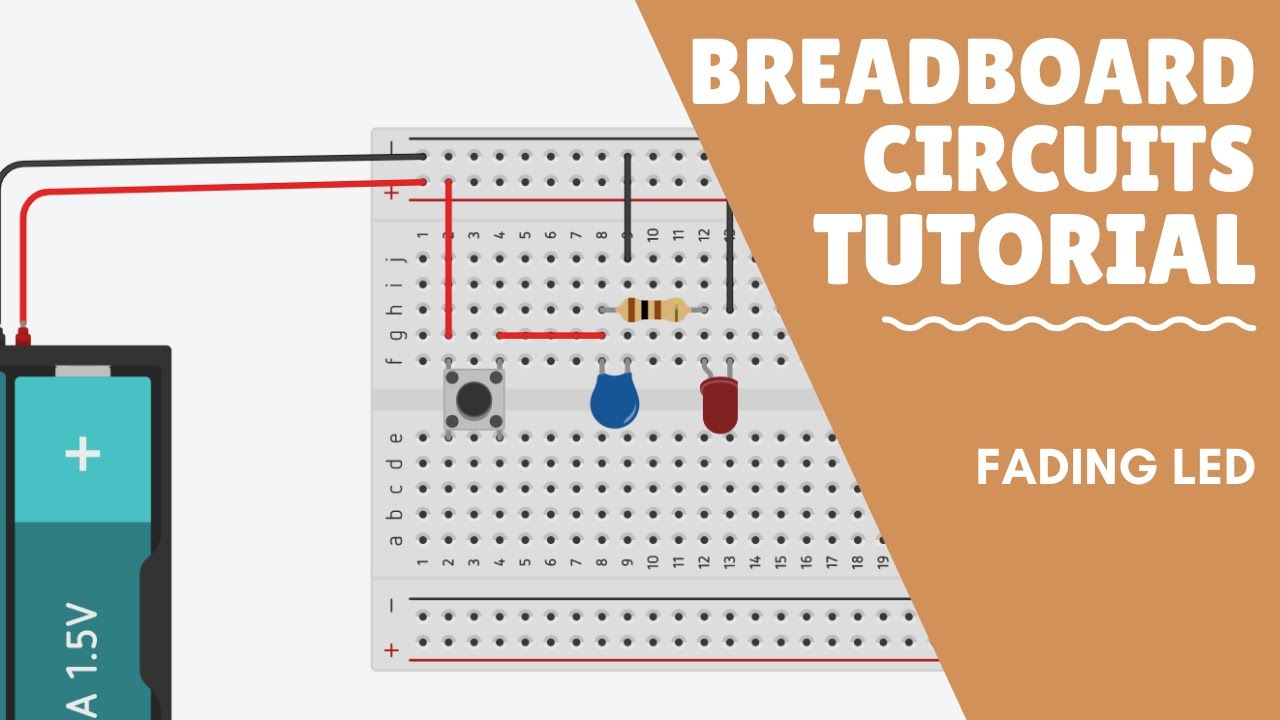 Breadboard Circuit Tutorial - LED - YouTube