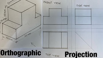 Orthographic Projection || First Angle || Part 1
