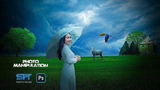 Photo Manipulation - Rain Effect Photoshop Tutorial