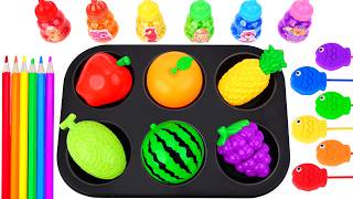 31 Minutes Satisfying with Mixing Kinetic Sand & PlayDoh | DIY How To Make Rainbow Fruits Toys 🍎 screenshot 5