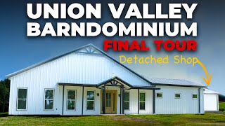 Union Valley Barndominium Tour... Gorgeous 3-Bed, 2-Bath  & Huge Workshop