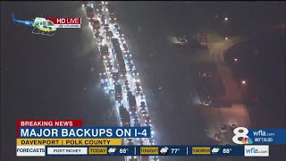 Criminal investigation causes major backups on I-4 in Polk County