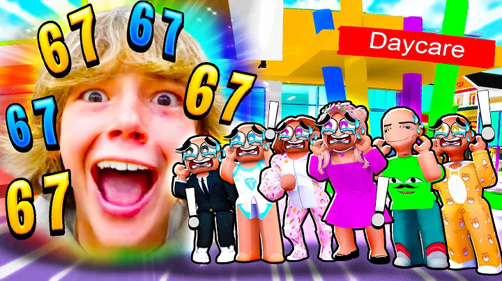 DAYCARE 67 6 7 SIX SEVEN CRAZY SUB TEACHER KID! | Roblox | Brookhaven 🏡RP