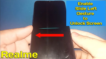 How to Enable Slide Left Gesture to Unlock Screen in Realme 5 | Screen OFF Gestures