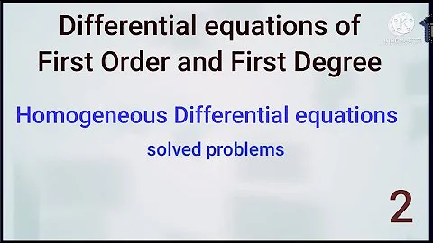 homogeneous differential equations  2 | solve (x^2 - y^2) dx = 2xy dy | two different methods