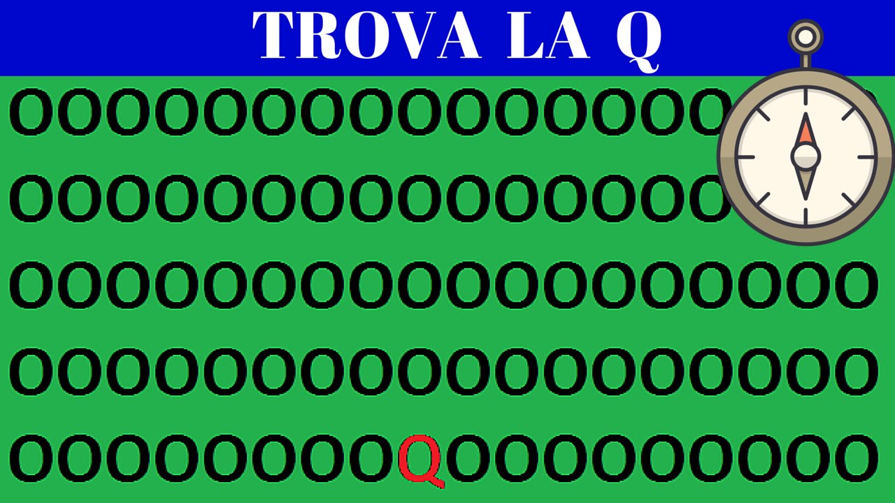 Test Di Memoria E Attenzione Trova l'Intruso | Test Attenzione e Vista - YouTube