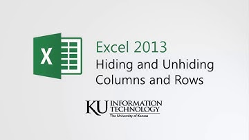 Excel - Hiding Columns and Rows