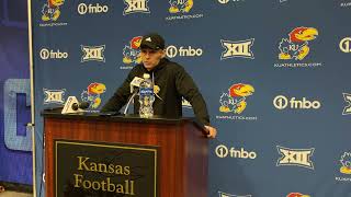 Matt Lubick breaks down the KU tight ends room, gives his thoughts on the KU offense