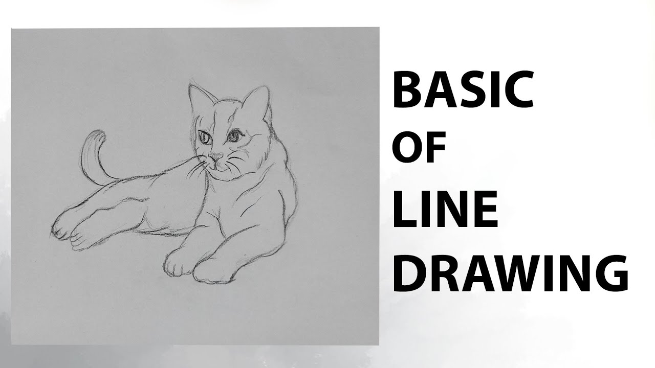 HOW TO MAKE A LINE DRAWING FOR BEGINNERS - YouTube