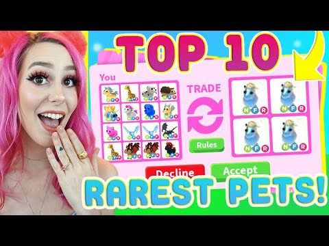 Can We Trade The TOP 10 MOST POPULAR PETS In ADOPT ME!? (LEGENDARY PET  TRADES!) 