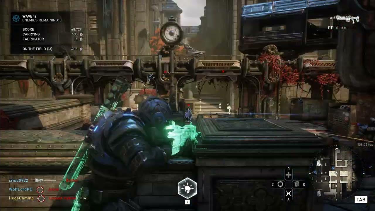 Gears 5 Horde on "Blood Drive" Insane difficulty wave 150 Nomad