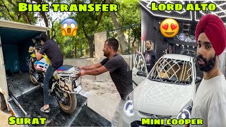 Sari Bikes truck par Load karke chal diye Gujrat  or Lord alto ne Mini Cooper bhi Fail Kardi