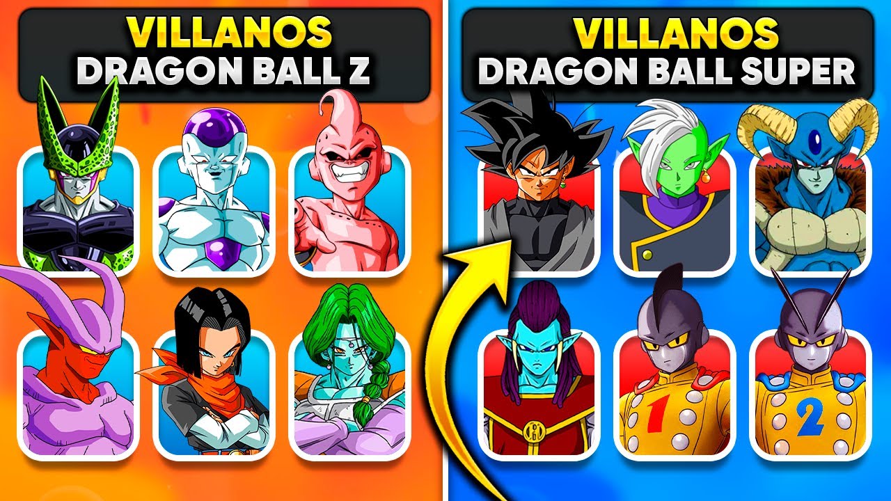 ¿Qué VILLANOS de Dragon Ball prefieres? 😈 NADIE puede elegir💀 (Quiz Dragon Ball Super)