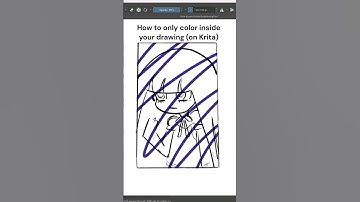 Tutorial on How to only color inside your drawing on Krita #drawing #art #krita #arttutorial #psg
