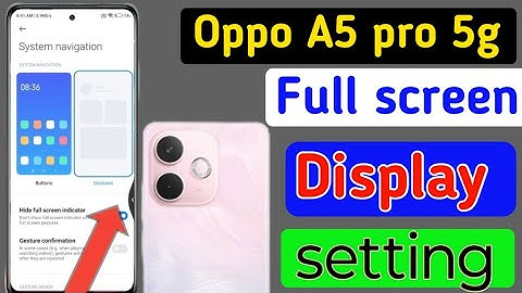 Oppo A5 pro 5g full screen display mode settings | How to use full screen display in Oppo A5 pro 5g