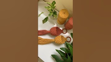 Bora fazer esse cachepot suspenso?🌱 Tutorial completo no canal 🧡 #macramediy #tutorialmacrame #diy