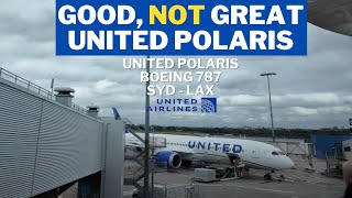 United Polaris SYD to LAX Boeing 787 - 14hr Flight - Best US Business Class Offered??