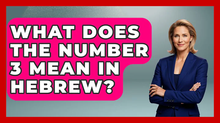 What Does The Number 3 Mean In Hebrew? - Jewish Teachings For All