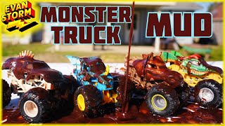 Let's Play Monster Trucks in the Mud Car Wash