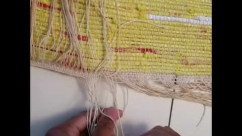 woven warp finishing