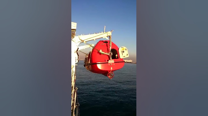 EMERGENCY launching LIFEBOAT