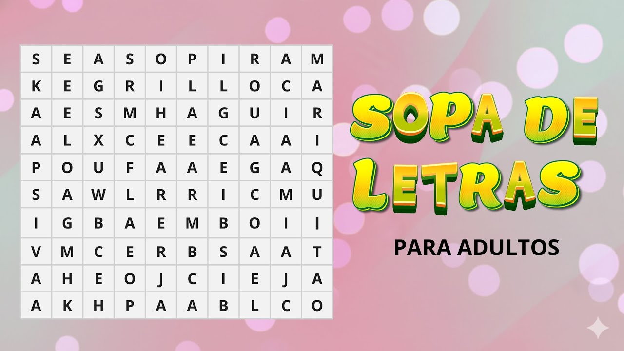 Sopa de Letras de Ropa | Ejercicio Visual para Adultos.