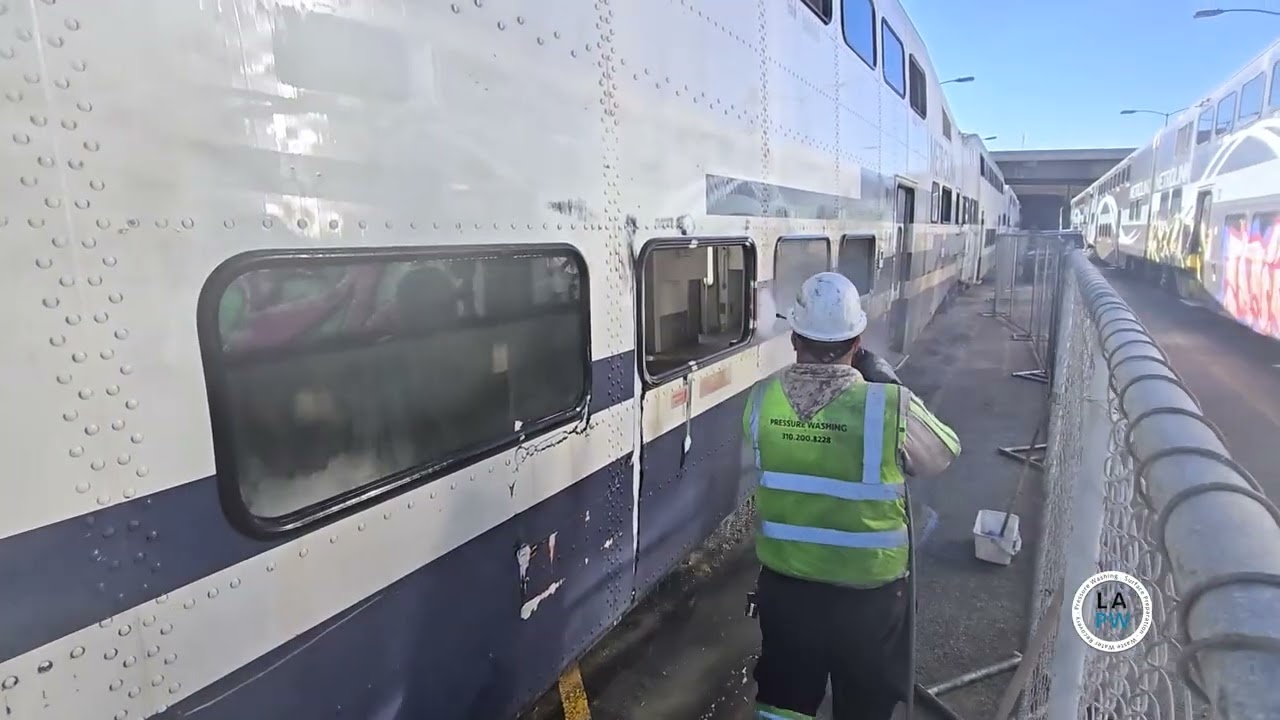 Railcar Graffiti Removal at Metrolink Keller Yard | Los Angeles, CA