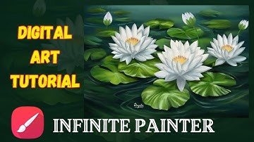 Digital Art Process Video // Infinite Painter Tutorial //Digital Painting for Beginners step by step