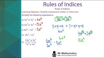 Rules of Indices - Mr Mathematics