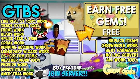 NEW GROWTOPIA PRIVATE SERVER 2021 | ✅ BEST SERVER & LIKE REAL GT ALL WORK 100% 🔥 | GTBS 🔥