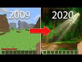 Evolution of Minecraft 2009-2020