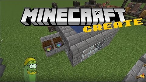Minecraft Create Mod! BASIC POWER GENERATION Tutorial