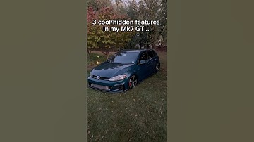 3 cool/hidden features in my Mk7 GTI… #automobile #vw #gti #golfgti #cartok #golf #porsche