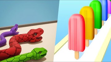 Colorful Snack | Popsicle Stack | Food iOS Game Android Trailer Gameplay Walkthrough All Levels