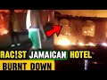 Racst jamaican  hotel burnt to ashes jamaican jamaica caribbean
