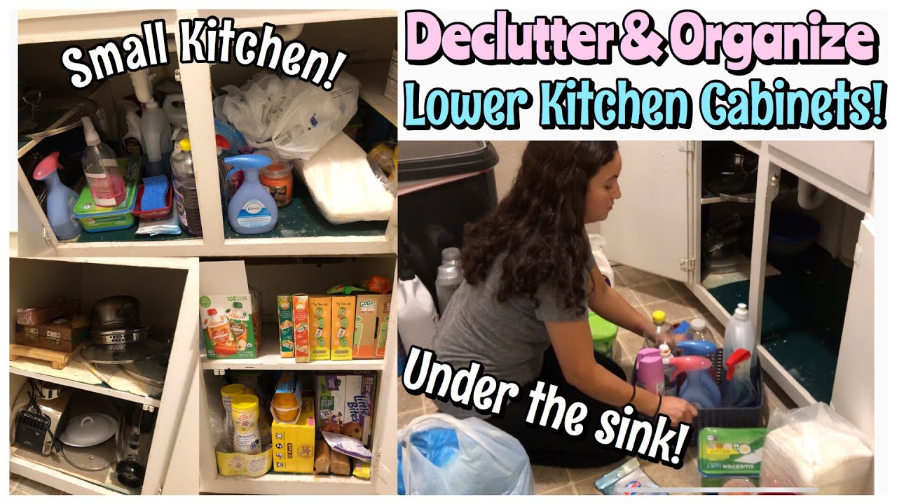 Small Kitchen Organization! | Declutter & Organize Lower Kitchen