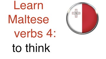 Maltese language lesson verbs 4: to think