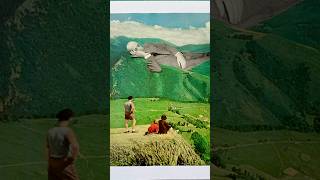 Simple 2-image Collage ✂️✨ Sometimes Less is More 🖼️💚 #collageart #collagewithme