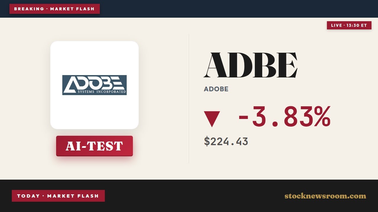 Adobe Earnings +3.6% After Hours: Can AI Calm Bears?